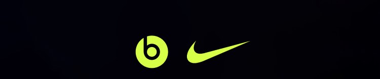 Beats logo and Nike logo shown side by side