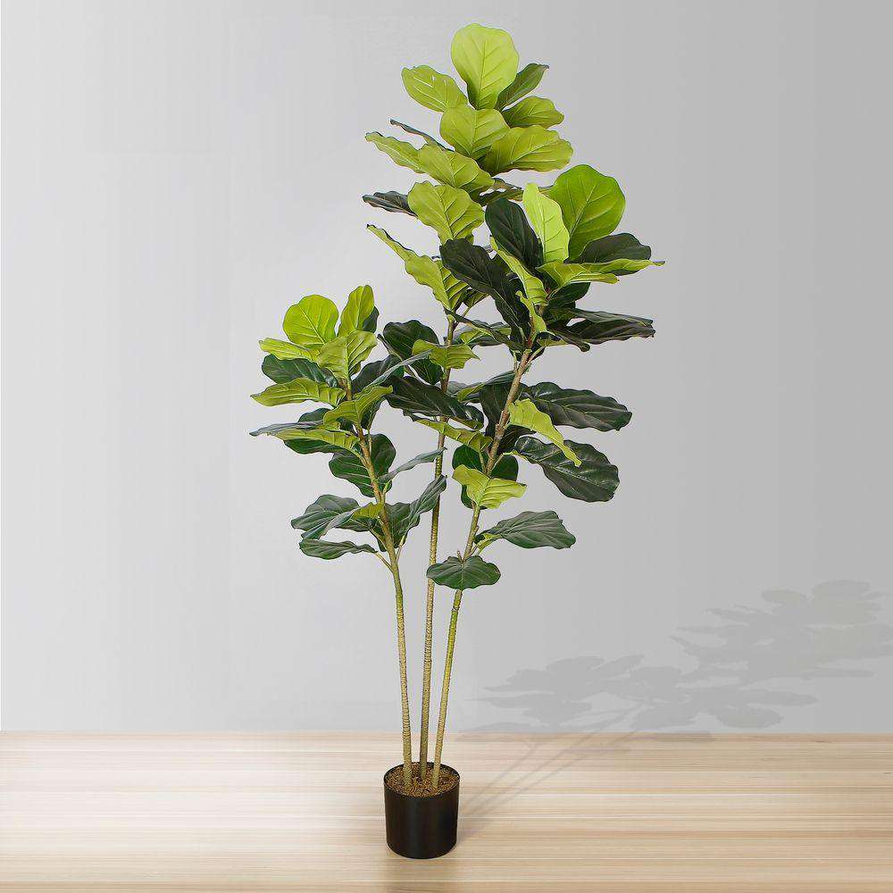 Image of Alva Artificial Fiddle Leaf Potted Plant (Multiple Sizes)