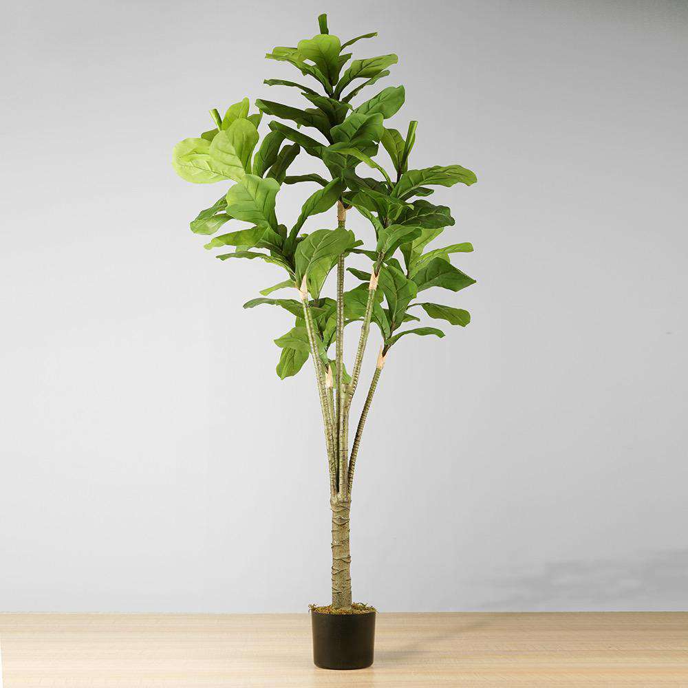 Image of Piña Artificial Fiddle Leaf Potted Plant 5'