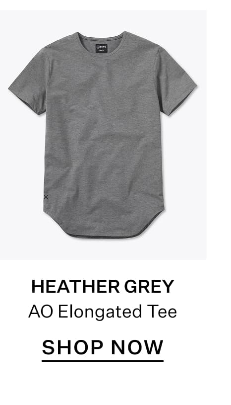 Heather Grey AO Elongated Tee