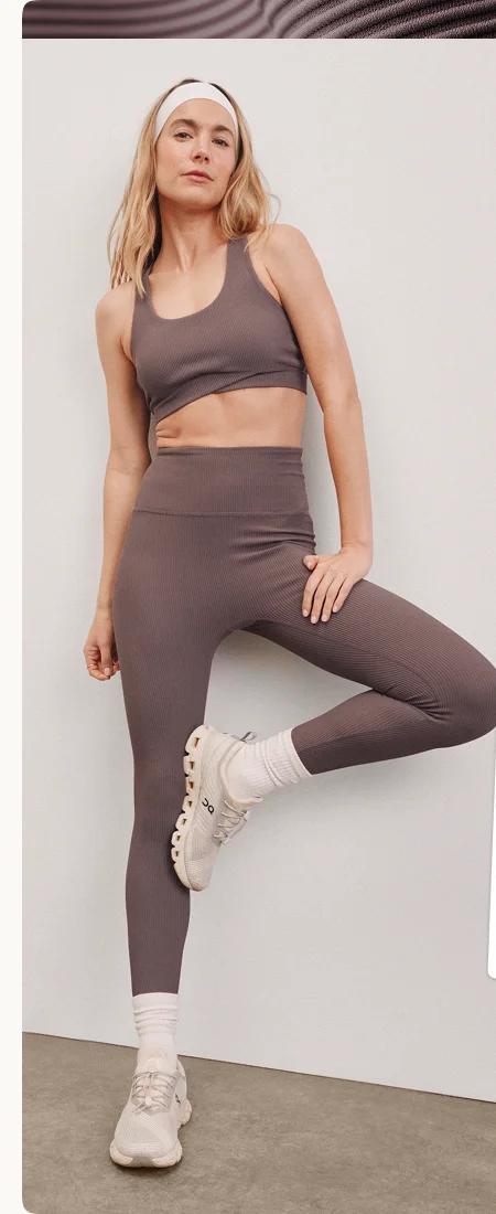 Impulse Ribbed Legging in Woodland
