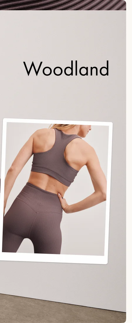 Impulse Ribbed Bra in Woodland