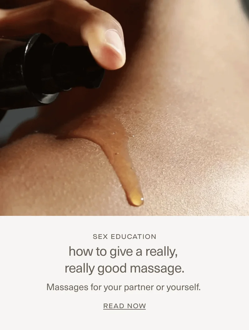 how to give a really, really good massage.