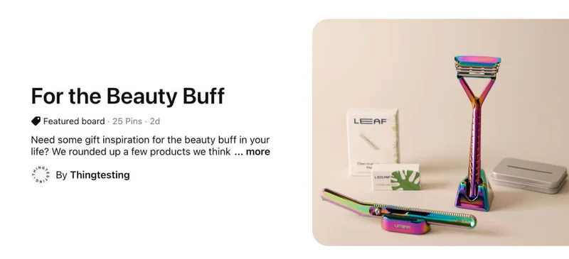 For the beauty buff