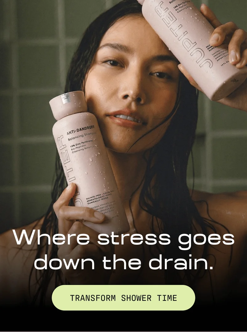 Where stress goes down the drain. | TRANSFORM SHOWER TIME