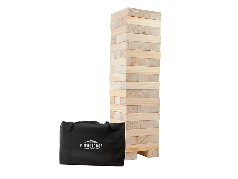 Pure Outdoor by Monoprice Giant Tumbling Tower Game