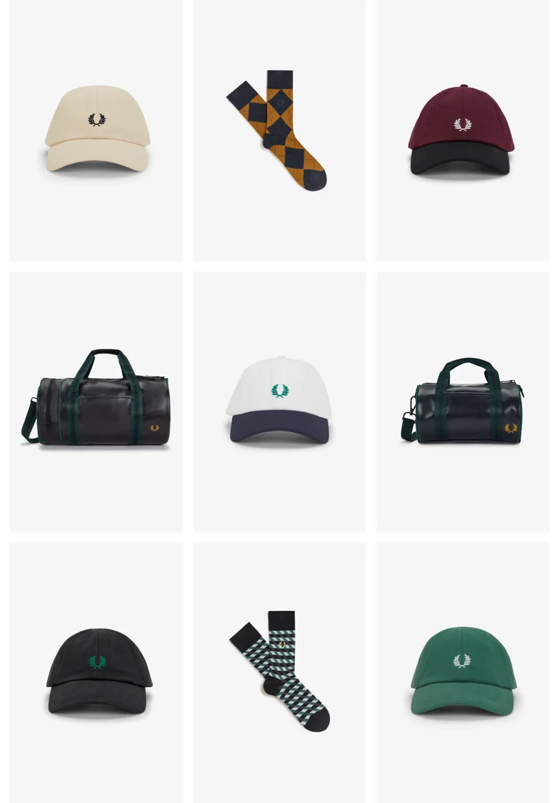A selection of Fred Perry Accessories