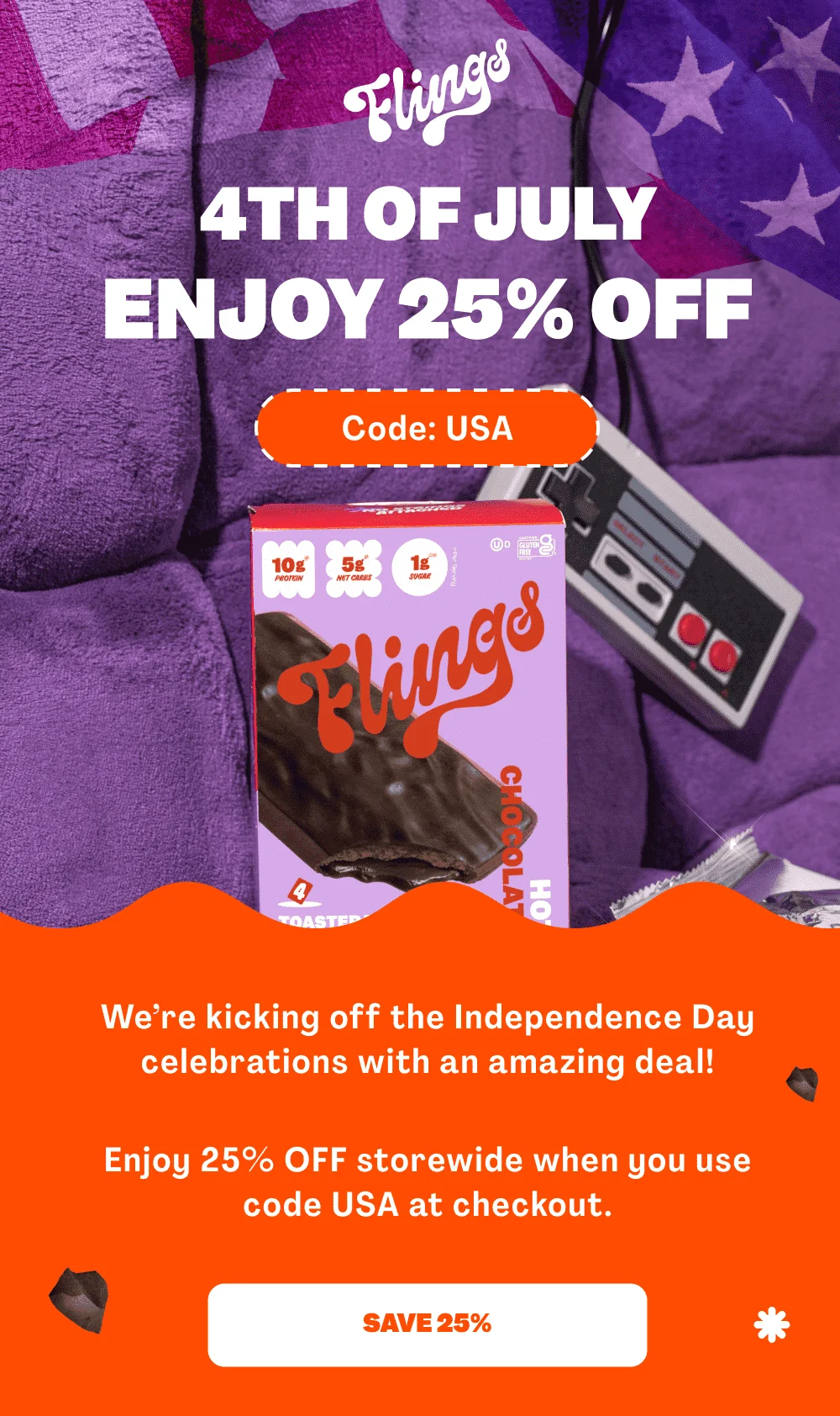 4th of July | Enjoy 25% OFF | Code USA