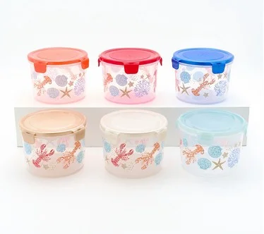 LocknLock S/6 Mult-Color Sea Life Printed Canisters