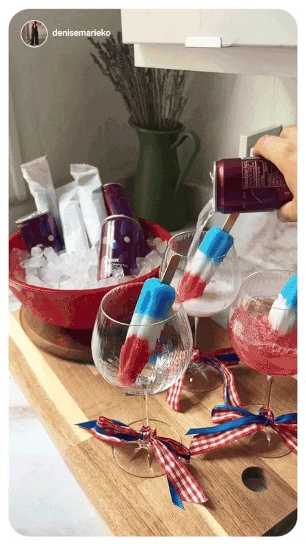 Black Cherry Fizz Bomb Pop Reel