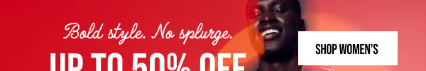 Up to 50% off shop women's