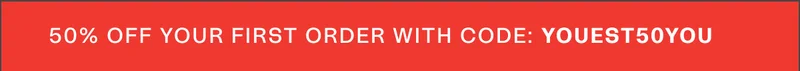 50% off your first order