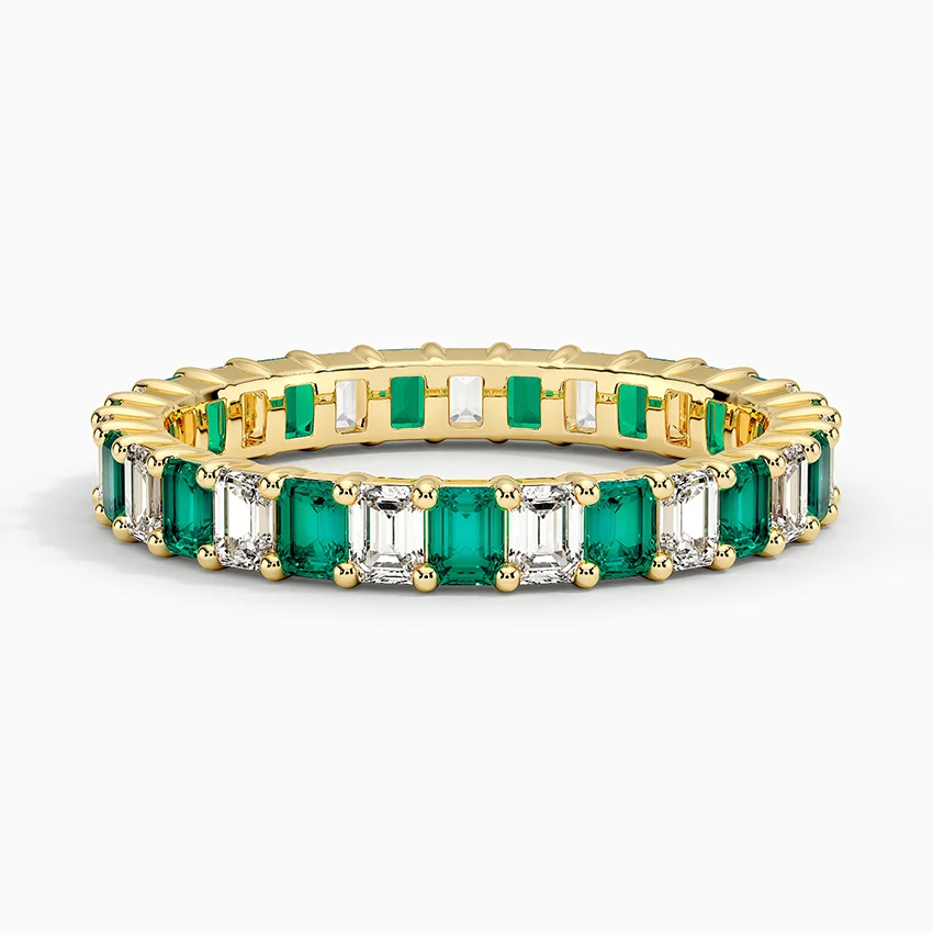 Eternity Lab Emerald And Diamond Ring