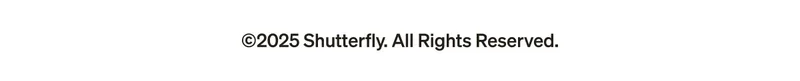 Shutterfly Footer