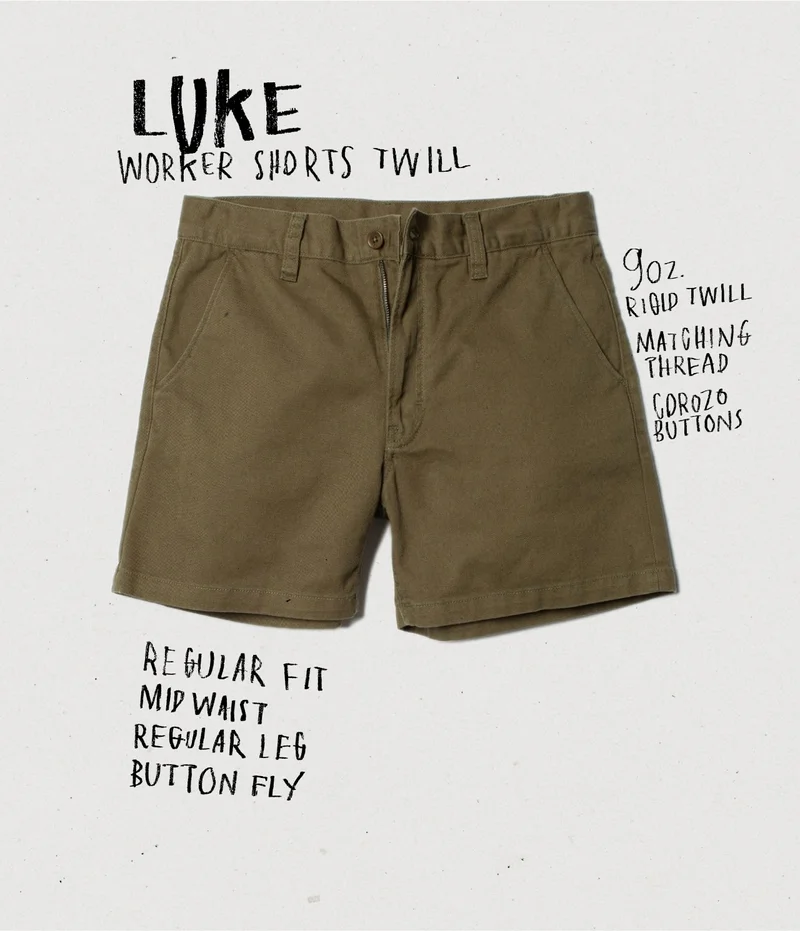 Luke Worker Shorts Twill