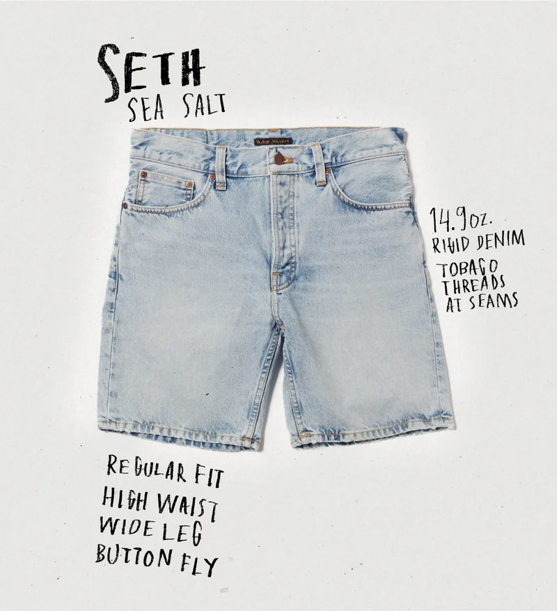 Seth Denim Shorts Sea Salt