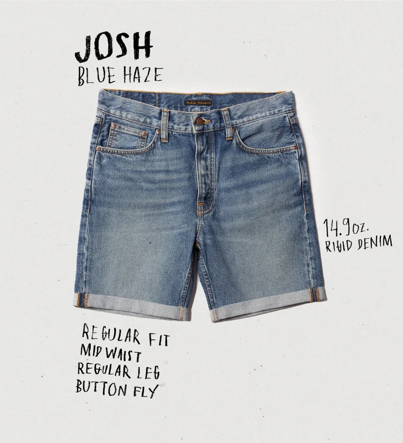 Josh Denim Shorts Blue Haze