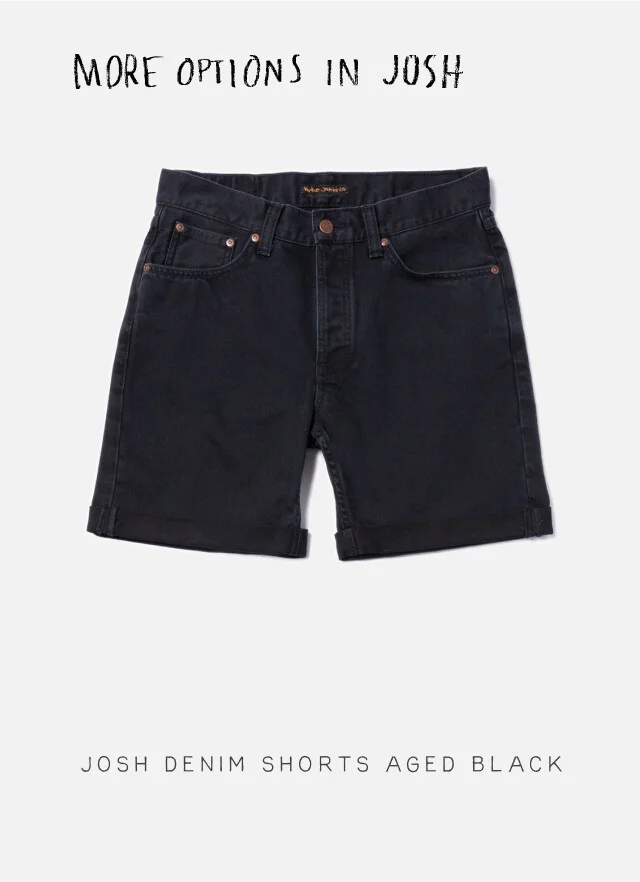 Josh Denim Shorts Aged Black