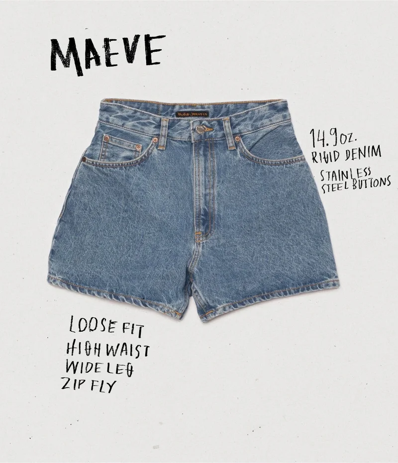 Maeve Denim Shorts Casual Wash Blue