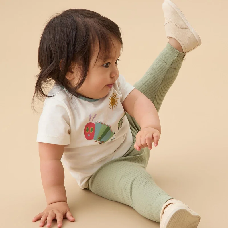 Image of The Very Hungry Caterpillar Tee & Ribbed Leggings Outfit
