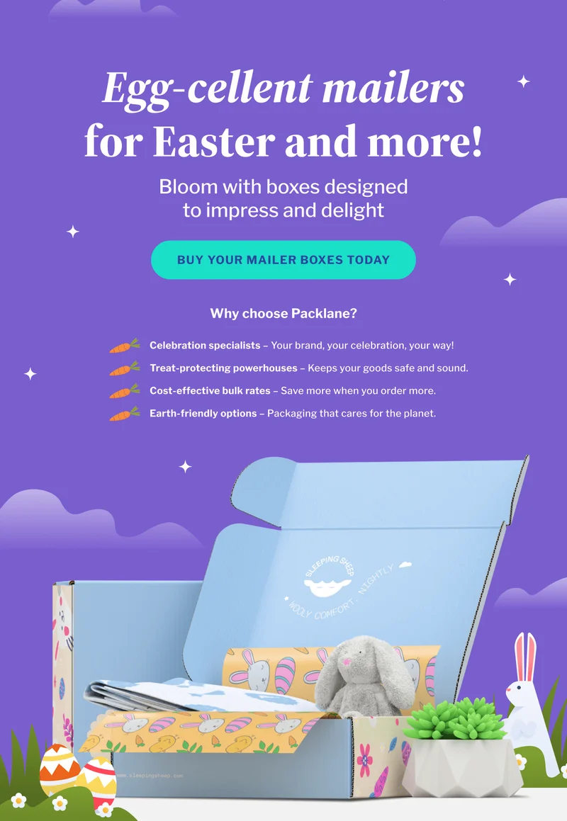 Egg-cellent mailers for Easter and more! | Bloom with boxes designed to impress and delight. | Buy Your Mailer Boxes Today