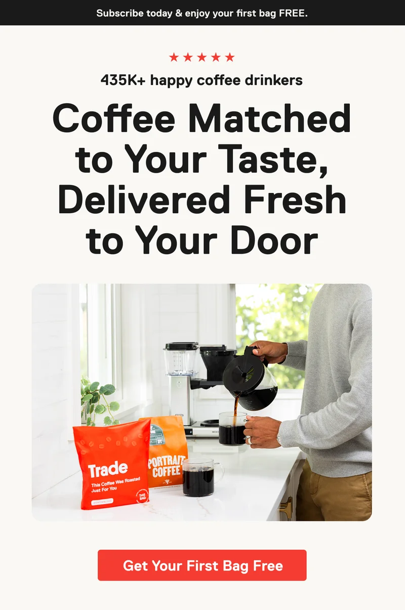 Enjoy your First Bag Free