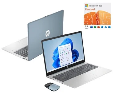 HP 15" Touch Laptop Intel 4GB 128GB SSD w/ MS365 & 2yr HP Smart Friend