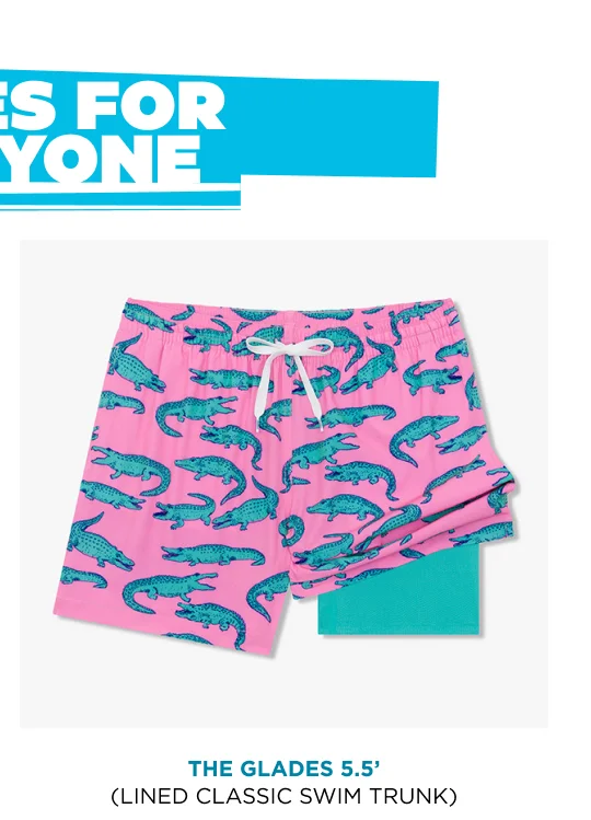 Lined Classic Swim Trunk: The Glades 5.5"