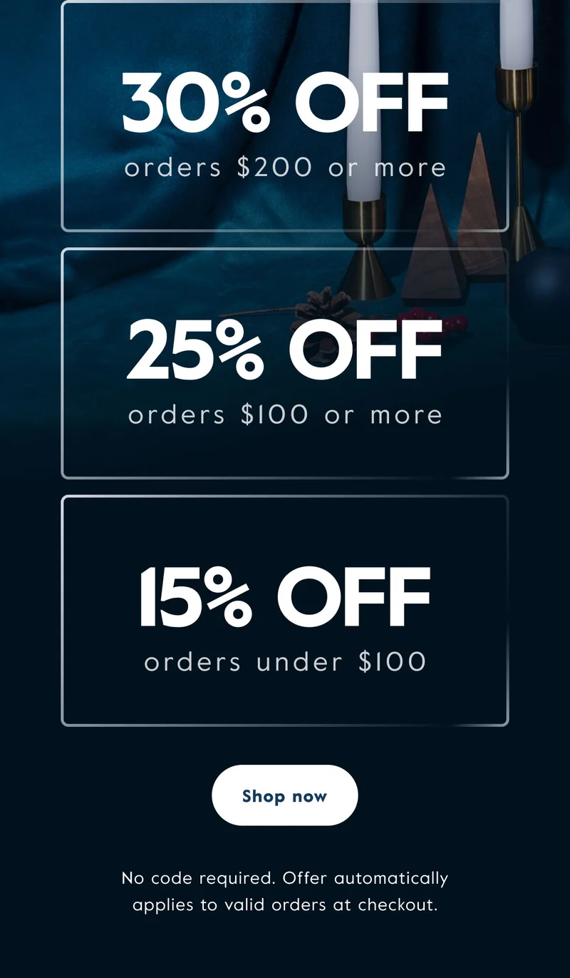Get up to 30% off sitewide!