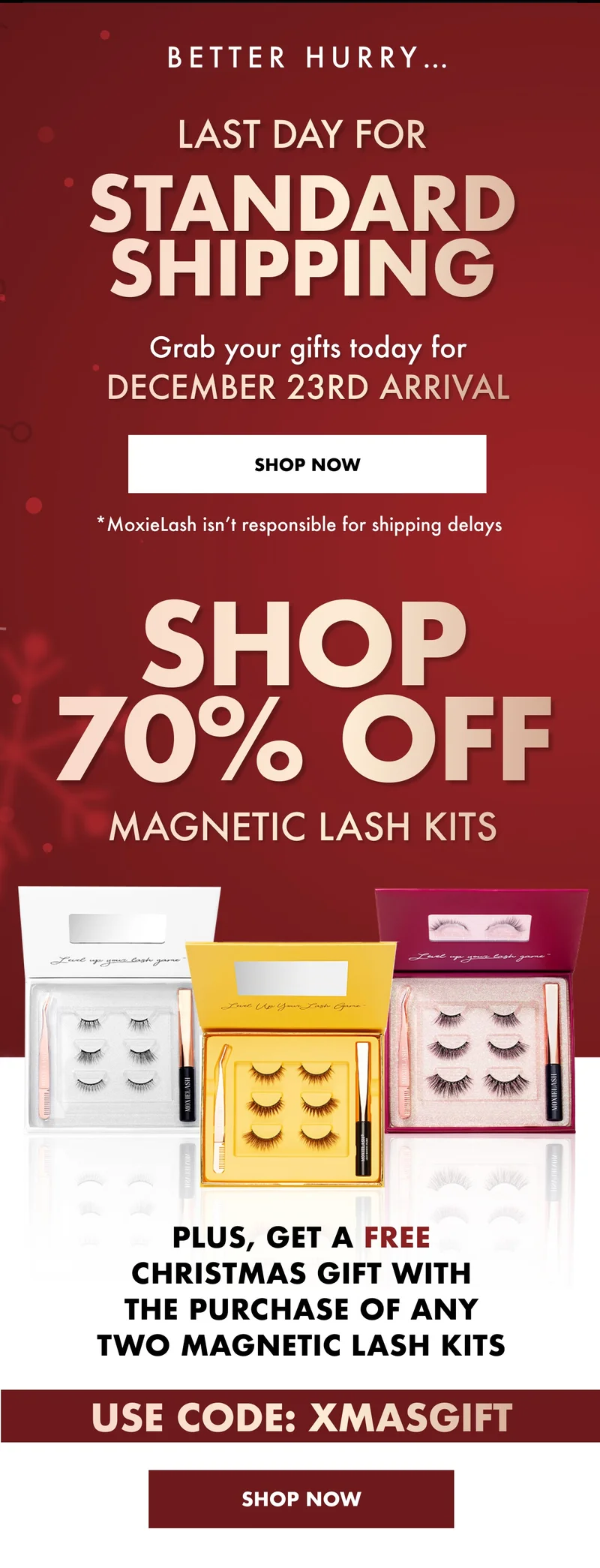 last day for standard shipping