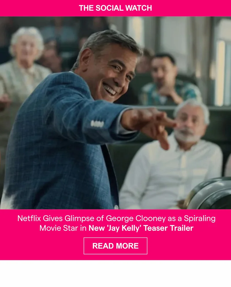 Netflix Gives Glimpse of George Clooney as a Spiraling Movie Star in New 'Jay Kelly' Teaser Trailer
