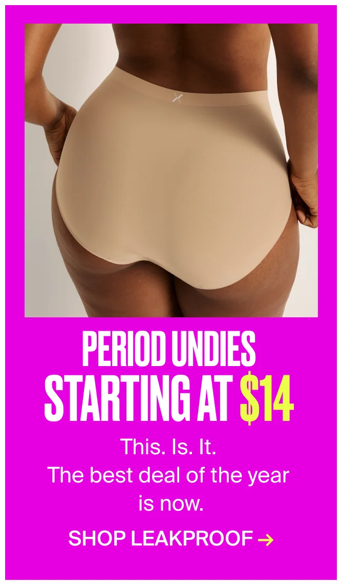 Period Undies starting at $14