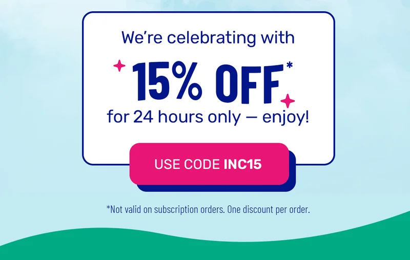 15% off flash sale for 24 hours only!