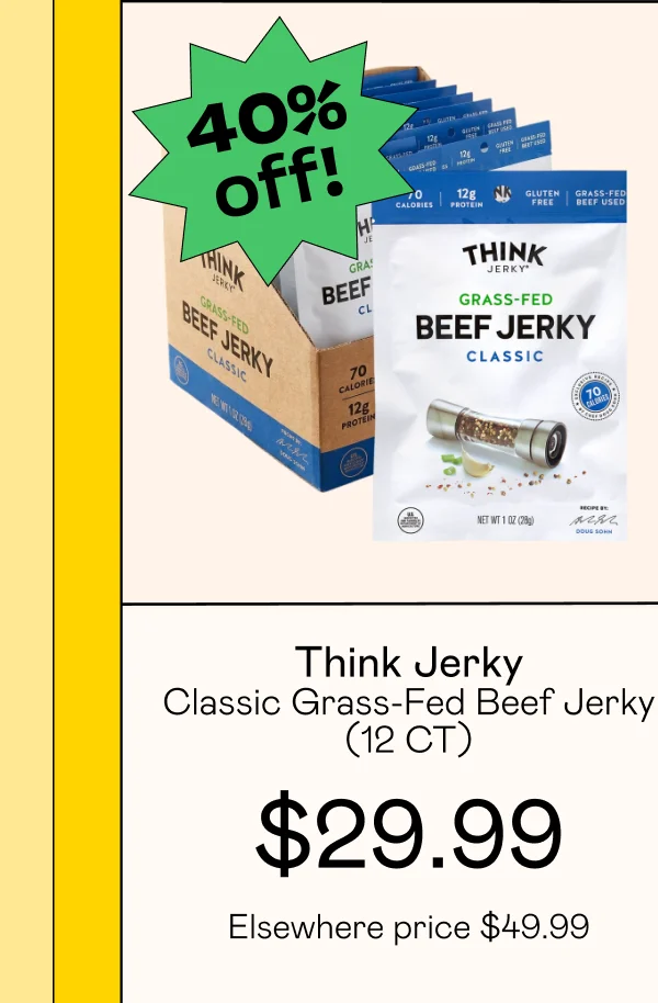 Classic Grass-Fed Beef Jerky (12 CT)