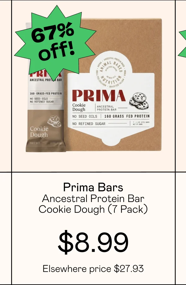 Ancestral Protein Bar - Cookie Dough (7 Pack)