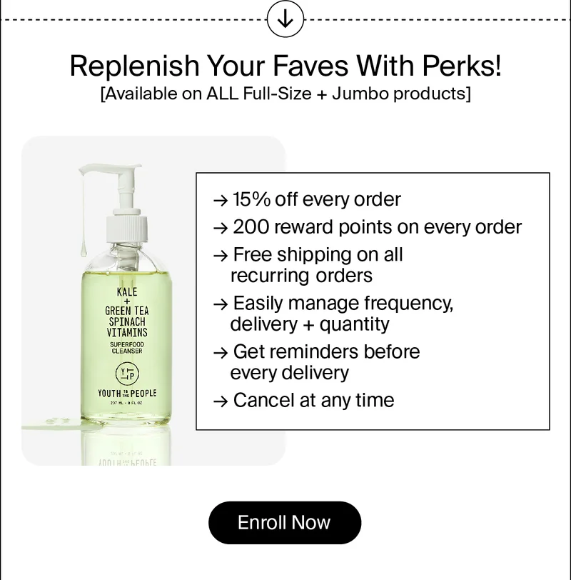 Replenish Your Faves With Perks