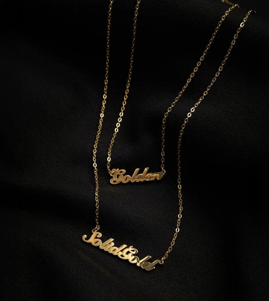 Golden and SolidGold necklaces