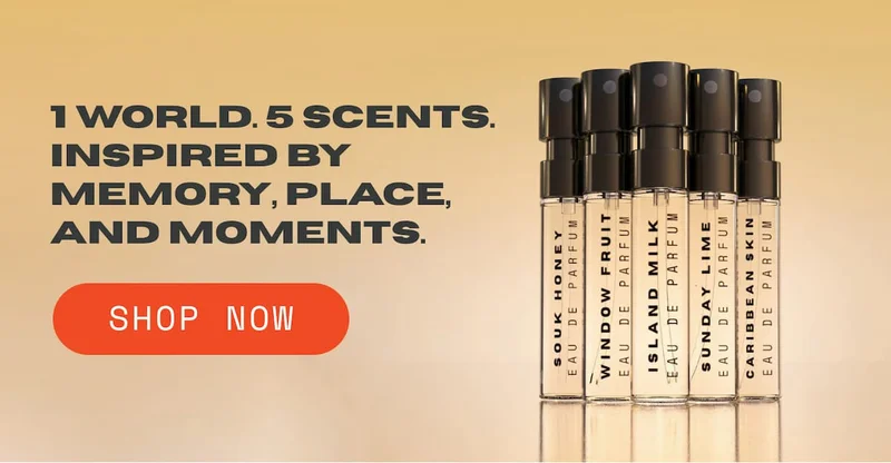 1 world. 5 scents. Inspired by memory, place, and moments.