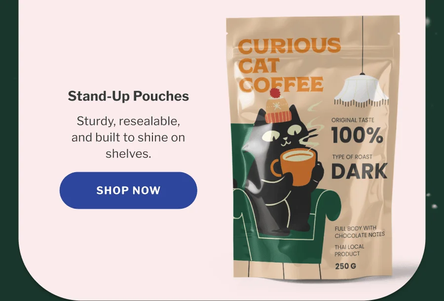 Stand-Up Pouches | Sturdy, resealable, and built to shine on shelves. | Shop now