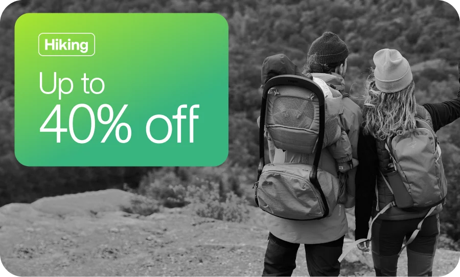 Hiking: Up to 40% off