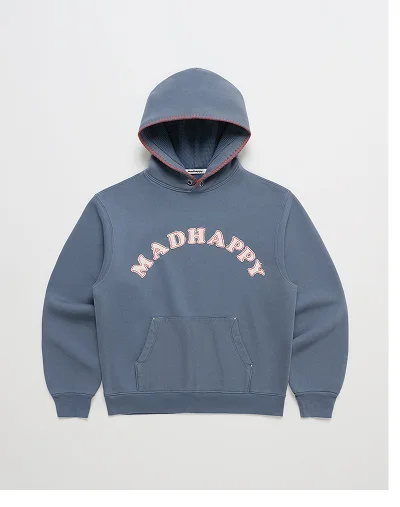 Washed Cooper Applique Hoodie - Tide