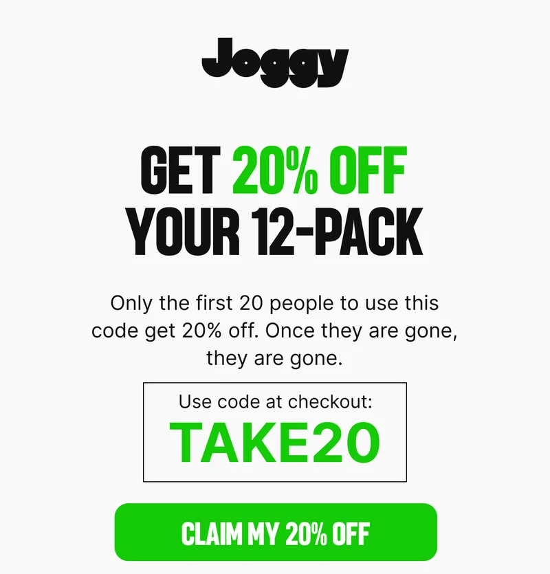 GET 20% OFF YOUR 12-PACK