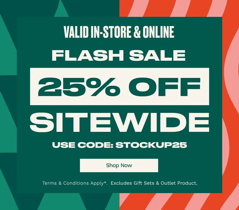25% OFF SITEWIDE 
USE CODE: discount code