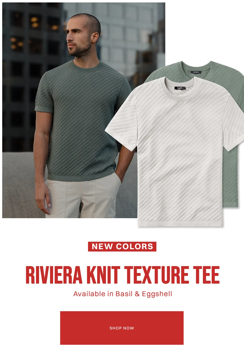 Riviera Knit Textured Tee