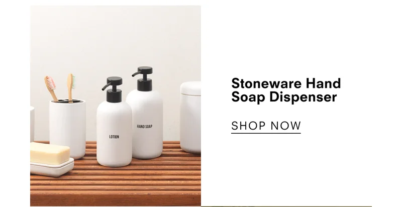 Stoneware Hand Soap Dispenser