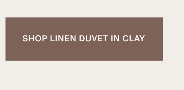 Linen Duvet Cover in Clay
