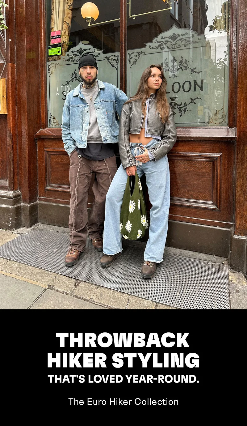 Throwback hiker styling that's loved year-round. The Euro Hiker Collection.