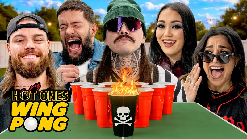 Dominik Mysterio and The Judgment Day Play Hot Ones Wing Pong
