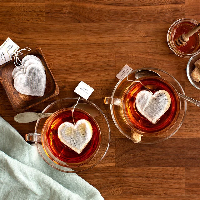 Heart-Shaped Tea Bags