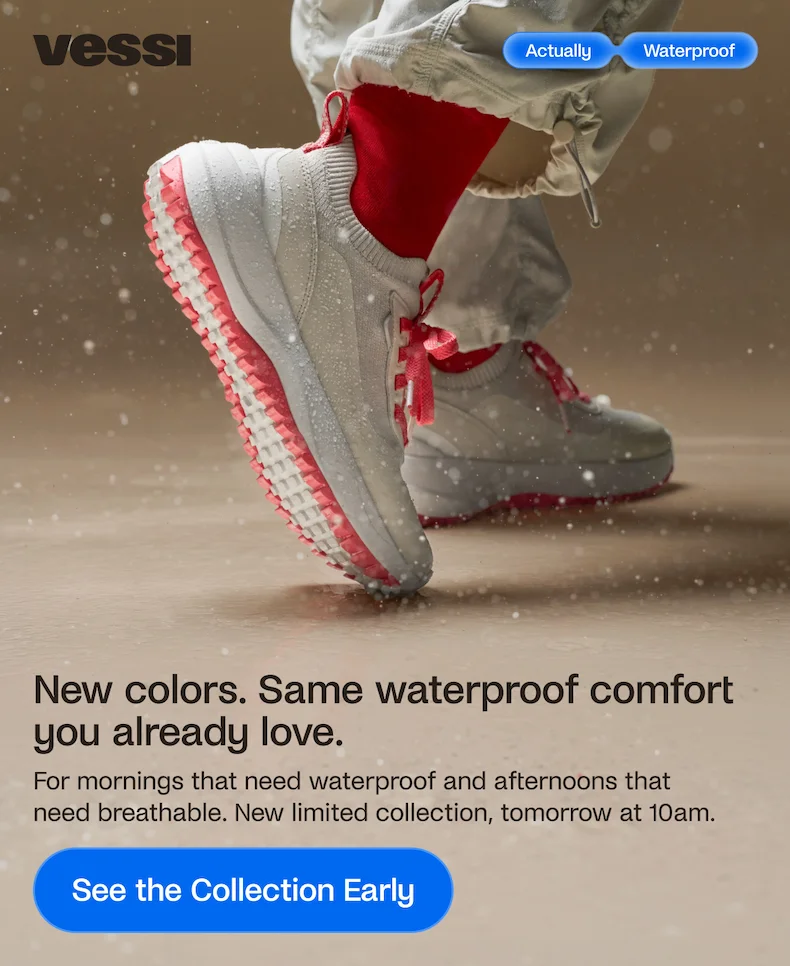 Something's coming. No laces required.